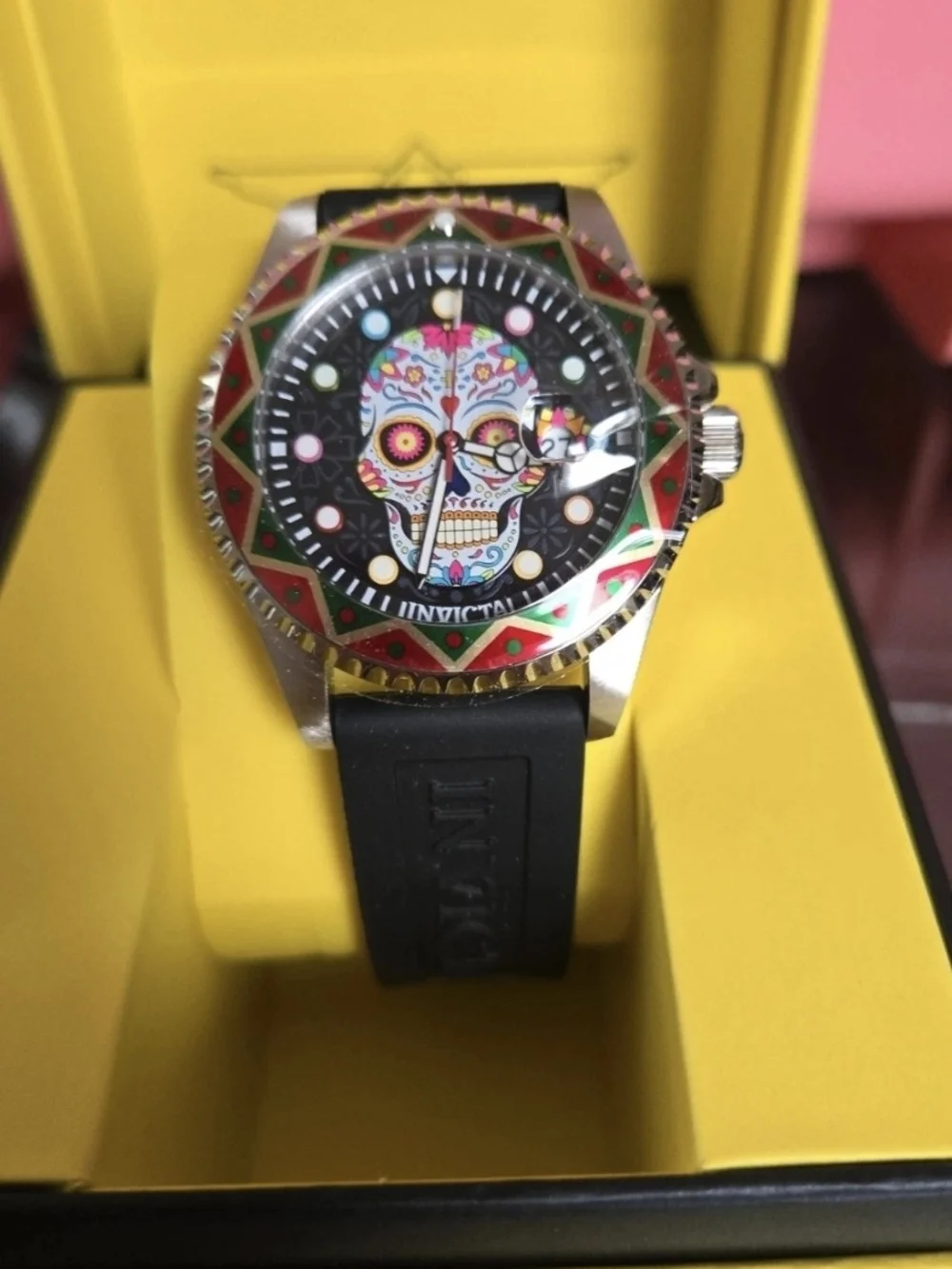 50515 Invicta Sugar Skull Pro Diver Dia De Los Muertos Collector's 43mm Watch